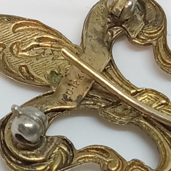 * vintage Arnex 12K Gold Fill working mechanical Swiss watch brooch pin - Picture 8 of 8